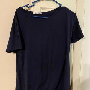 Navy short sleeve classic oversized tee